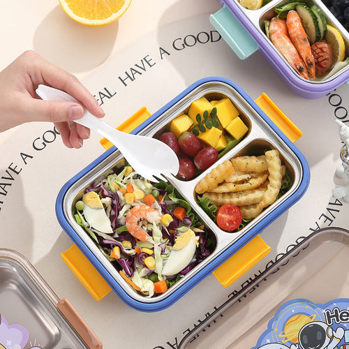 304 Stainless Steel Lunch Box Students Divided Into Lunch Box Three