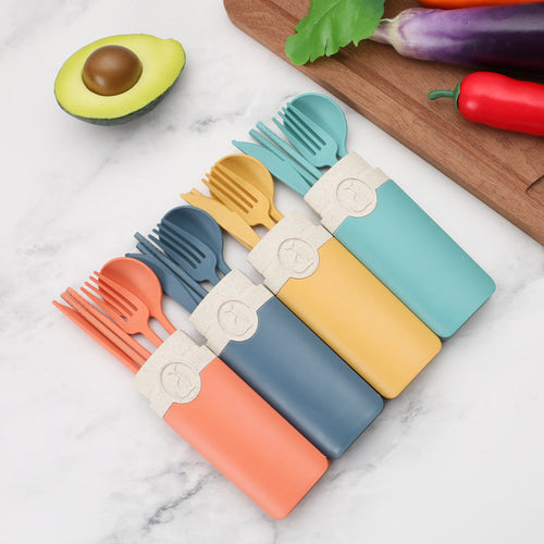 Cutlery Knife Fork Spoon Chopsticks Set Storage Box Five Piece Set