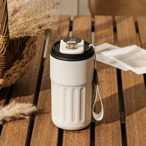 Smart Thermos Bottle with LED Temperature Display – 316 Stainless