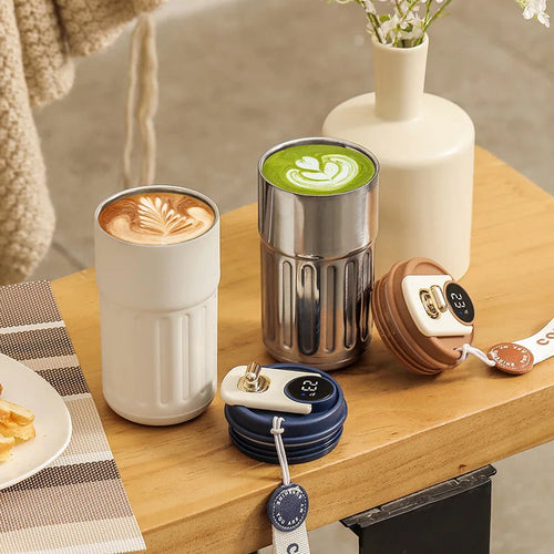 Smart Thermos Bottle with LED Temperature Display – 316 Stainless