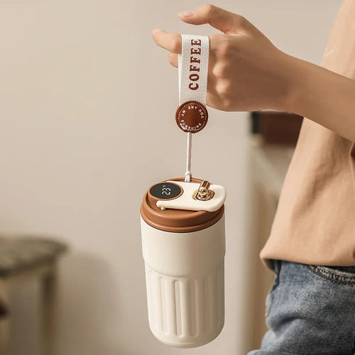 Smart Thermos Bottle with LED Temperature Display – 316 Stainless