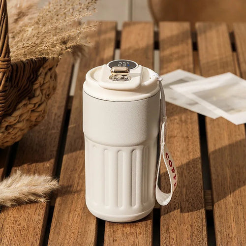 Smart Thermos Bottle with LED Temperature Display – 316 Stainless