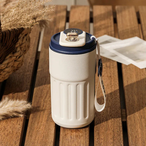 Smart Thermos Bottle with LED Temperature Display – 316 Stainless