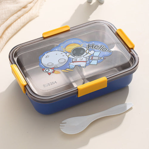 304 Stainless Steel Lunch Box Students Divided Into Lunch Box Three