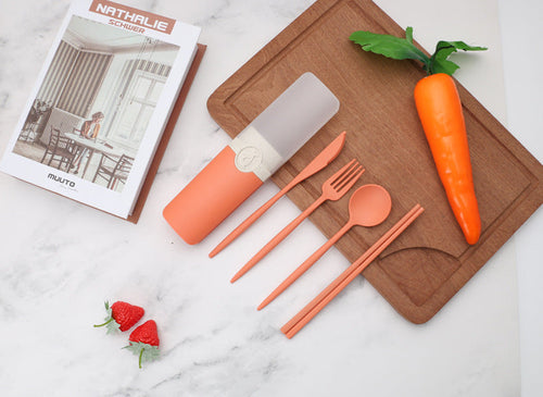 Cutlery Knife Fork Spoon Chopsticks Set Storage Box Five Piece Set